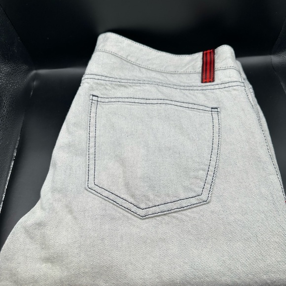 Isaia Light Gray Slim Straight Denim Eu52